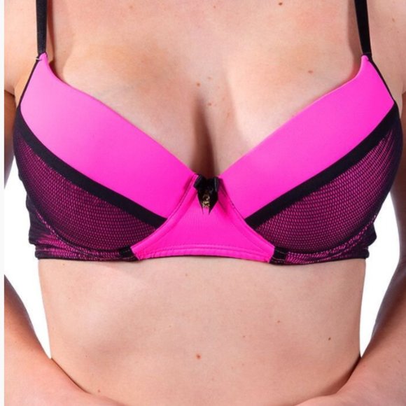 Bra and Panty set Black and Pink - Picture 2 of 5